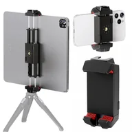 Selfie stick - Uchwyt obrotowy 360 Alogy na telefon tablet do statywu tripodu 1/4 cala zimna stopka Czarny - miniaturka - grafika 1