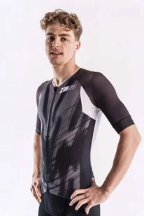 ZEROD Koszulka triathlonowa męska RACER TT SINGLET Black Vivacity - Koszulki sportowe męskie - miniaturka - grafika 8