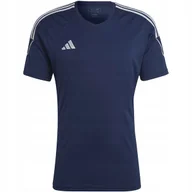Koszulki męskie - Koszulka męska adidas Tiro 23 League Jersey granatowa HR4608 S - miniaturka - grafika 1