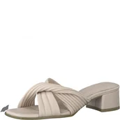 Sandały damskie - MARCO TOZZI Sandały damskie 2-27229-38 z obcasem, Powder, 38 EU - miniaturka - grafika 1