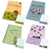 Notesy i bloczki - Notes A6 poddruk BFF zwierzaki (10szt) - Bee-bee - miniaturka - grafika 1