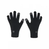 Rękawiczki - Damskie rękawiczki zimowe Under Armour UA Halftime Gloves - czarne - miniaturka - grafika 1