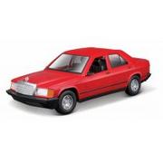 Samochody i pojazdy dla dzieci - Model metalowy Mercedes Benz 190E 1987 1/24 czerwony Bburago - miniaturka - grafika 1