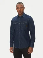 Koszule męskie - G-Star Raw Koszula jeansowa Dakota D23616-D252 Granatowy Slim Fit - miniaturka - grafika 1