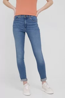 Spodnie damskie - Wrangler jeansy HIGH RISE SKINNY DAY TRIP damskie high waist - grafika 1