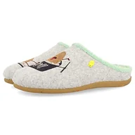 Kapcie damskie - HOT POTATOES Damskie kapcie Nurney, szare, 36 EU - miniaturka - grafika 1