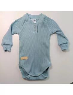 Body dla niemowląt - Baby in world Body niemowlęce z długim rękawem Harmony Boy Blue, Rozmiar: 68/74 - grafika 1