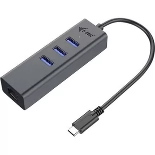 i-Tec USB-C Metal 3-portowy HUB z adapterem Gigabit Ethernet C31METALG3HUB - Huby USB - miniaturka - grafika 3