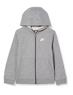 NIKE Chłopięca Ft Club Fz ciepła kurtka, Carbon Heather/White, L - Kurtki i płaszcze dla chłopców - miniaturka - grafika 1
