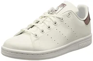 Sneakersy damskie - adidas Stan Smith J sneakersy chłopięce, Ftwr White Ftwr White Quiet Crimson, 35.5 eu - miniaturka - grafika 1