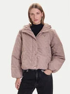 Kurtki damskie - Guess Kurtka zimowa V5BL07 WGLW2 Beżowy Relaxed Fit - miniaturka - grafika 1