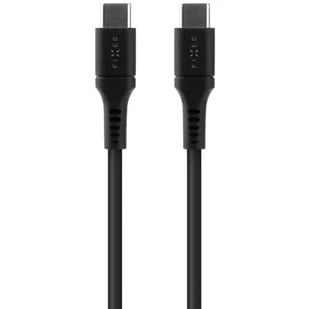 Fixed Kabel Liquid silicone USB-C/USB-C s podporou PD 60W 05m FIXDLS-CC05-BK Czarny - Kable USB - miniaturka - grafika 1