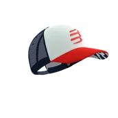 Czapki i chusty sportowe męskie - COMPRESSPORT Czapka lifestyle TRUCKER CAP sugar/blues - miniaturka - grafika 1