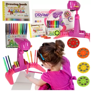 Projektor Do Nauki Rysowania Dla Dzieci Rzutnik Slajdy Krążki - Kolorowanki, wyklejanki Projektor Do Nauki Rysowania Dla Dzieci Rzutnik Slajdy Krążki - Kolorowanki, wyklejanki - miniaturka - grafika 1