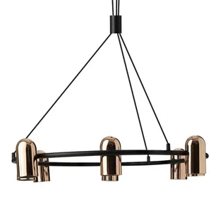 Wisząca lampa nad stół VIVI AZ5731 Azzardo okrąg tuby regulowana złoty czarny - Lampy sufitowe Wisząca lampa nad stół VIVI AZ5731 Azzardo okrąg tuby regulowana złoty czarny - Lampy sufitowe - miniaturka - grafika 1