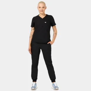 Vena Bluza Medyczna Aria - Black Rozmiar: S - Odzież medyczna - miniaturka - grafika 1