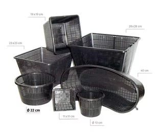 Doniczka kosz do roślin stawowych Happet śr. 22cm - Oczka wodne - miniaturka - grafika 1