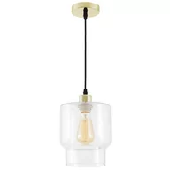 Lampy sufitowe - NOWOCZESNA LAMPA WISZĄCA KLASYCZNE ZŁOTO MORO 1C - miniaturka - grafika 1