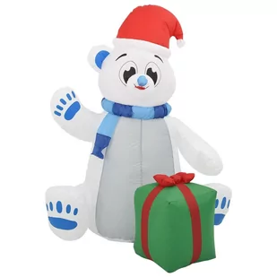 vidaXL vidaXL Świąteczny nadmuchiwany miś polarny, LED, 1,8 m - Ozdoby bożonarodzeniowe - miniaturka - grafika 1