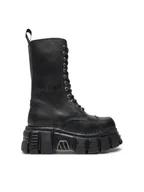 Glany damskie - NEW ROCK Glany M-MILI211-C14 Czarny - miniaturka - grafika 1