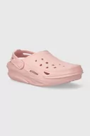 Buty dla dziewczynek - Crocs klapki dziecięce OFF GRID CLOG kolor różowy - miniaturka - grafika 1