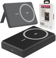 Powerbanki - Powerbank 20W 10000mAh wireless/magnet czarny do iPhone Magsafe SZYBKIE ŁADOWANIE BEZPRZEWODOWE Magnetyczny - miniaturka - grafika 1