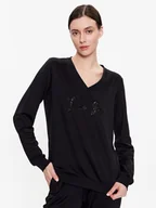 Bluzki damskie - Liu Jo Sport Bluzka TA3216 F0869 Czarny Regular Fit - miniaturka - grafika 1