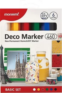 Astra Deco Marker 460 Basic Set 6 kolorów - Przybory szkolne - miniaturka - grafika 1