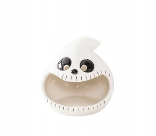 Świecznik Halloween Lampion Biały Duch Duszek Podgrzewacze Tealight Led - Świeczniki - miniaturka - grafika 1