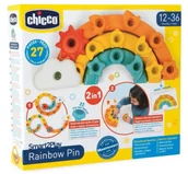 Klocki - Pinezki kolorowe tęcza - Chicco - miniaturka - grafika 1