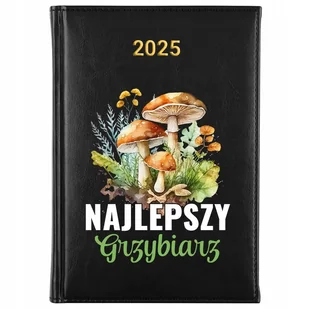 KALENDARZ PLANER DZIENNY A5 TERMINARZ 2025 PREZENT DLA GRZYBIARZA WZORY - Notesy i bloczki - miniaturka - grafika 1