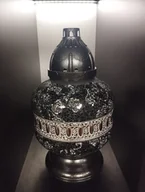 Lampiony i znicze - Znicz Lampion Karafa Urna Czarna - miniaturka - grafika 1