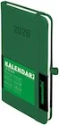 Kalendarze - Kalendarz 2026 Memofix A6 TDW zielony - miniaturka - grafika 1