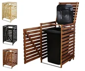 Kosze na śmieci - Pojedyncza obudowa na kosze OBK 1x240L Brązowa / Wamar-Sosenka - miniaturka - grafika 1