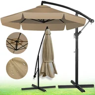 Parasole ogrodowe - PARASOL OGRODOWY Z WYSIĘGNIKIEM BALKONOWY SKŁADANY WYTRZYMAŁY REGULOWANY - miniaturka - grafika 1