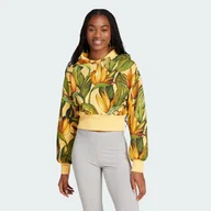 Bluzy sportowe damskie - Bluza z kapturem adidas x FARM - miniaturka - grafika 1