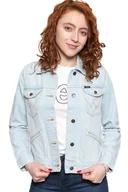 Kurtki damskie - Damska Kurtka Jeansowa Wrangler 124Wj Blue Rhapsody W4Wjug13I-S - miniaturka - grafika 1