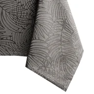 Obrusy i serwetki - Obrus Gaia Brązowy Tłoczony Roślinny 110 koło AmeliaHome - TCLOTH/AH/GAIA/HMD/COCOA/R110X110 - miniaturka - grafika 1