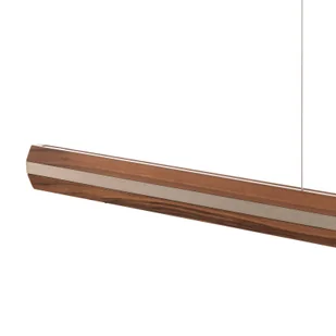 Lampa wisząca LED Quitani Elis orzech/nikiel 148 cm - Lampy sufitowe - miniaturka - grafika 3