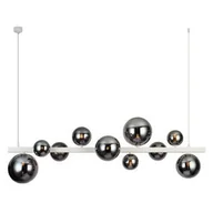 Lampy sufitowe - Lampa wisząca kule BUBBLES AZ5867+AZ5873 Azzardo szklane białe przydymione - miniaturka - grafika 1
