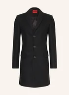 Płaszcze damskie - Hugo Płaszcz Wełniany migor2541 schwarz - miniaturka - grafika 1