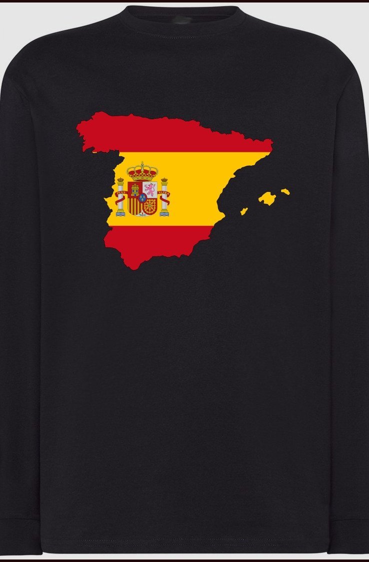 Hiszpania Flaga Męska Bluza Longsleeve Rozm.L