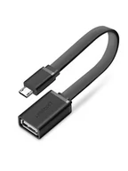Adaptery i przejściówki - Ugreen Ugreen kabel adapter przejściówka OTG USB (żeński) - micro USB (męski) 12 cm USB 2.0 480 Mbps czarny (US133 10396) US133 10396 - miniaturka - grafika 1