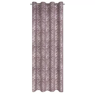 Zasłona 140 x 250 Dekoracyjna Velvet Sara Pud+Sreb - Zasłony - miniaturka - grafika 1