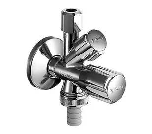 Schell 035450699 - - COMFORT Kombinowany Zawór kątowy1/2x3/8x3/4 z BSZ z uszczel - Zawory i kraniki - miniaturka - grafika 2