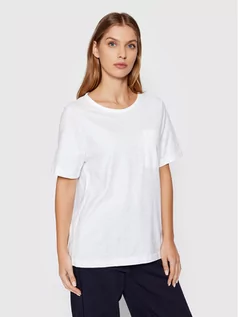Koszulki i topy damskie - Benetton United Colors Of T-Shirt 3BVXE18A0 Biały Relaxed Fit - grafika 1