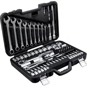 Klucze i nasadki - Zestaw kluczy nasadowych STALCO Perfect S-77282 (82 elementów) - miniaturka - grafika 1