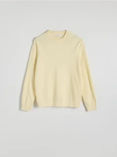 Reserved - Strukturalny sweter - jasnożółty - Swetry męskie - miniaturka - grafika 1