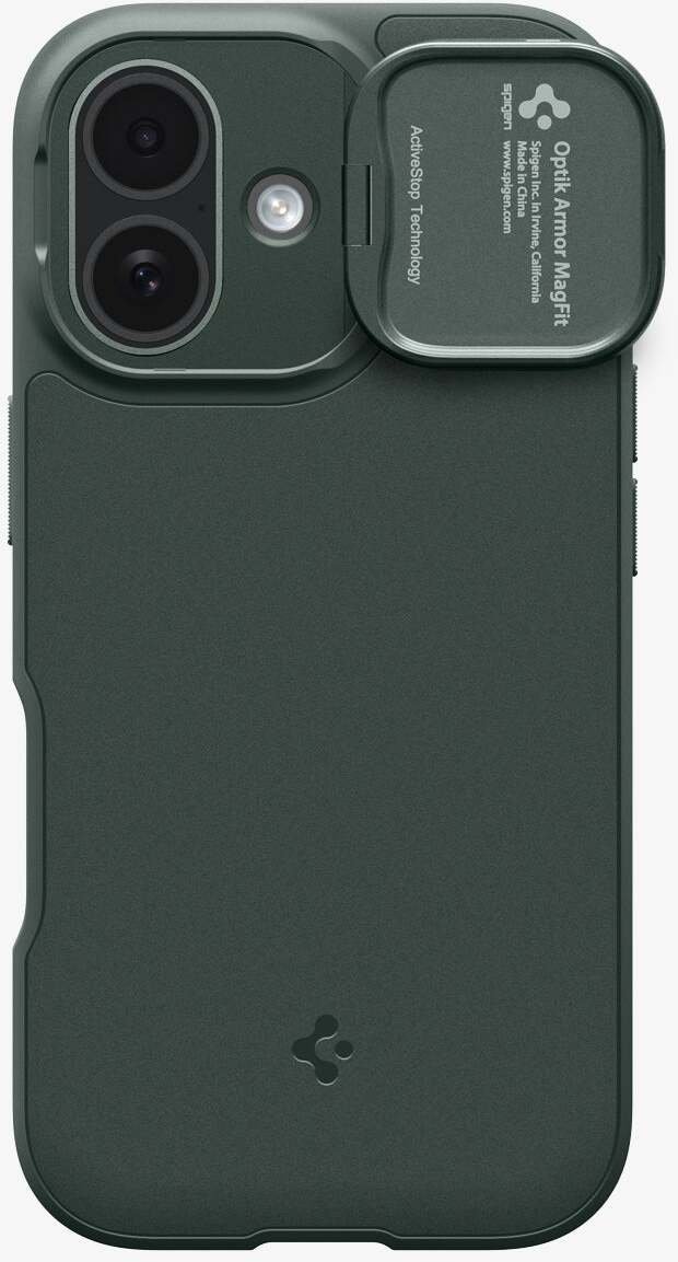Spigen Etui Spigen Optik Armor Mag MagSafe do Apple iPhone 17 Abyss Green