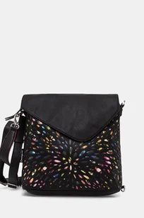 Desigual plecak BLACKWELL JERSEY damski kolor czarny duży wzorzysty 24WAKP13 - Torebki damskie - miniaturka - grafika 1